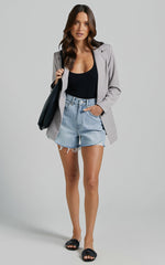 Hermie Blazer - Single Breasted Blazer in Grey