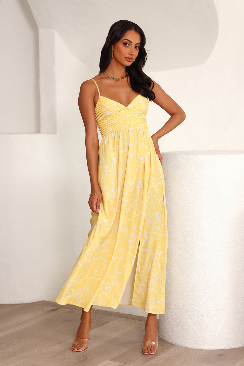 Coolest Love Maxi Dress Yellow