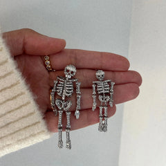 Drop Dead Hottie Earrings - Silver
