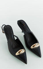 Billini - Lettie Hardware Detail Heels in Black