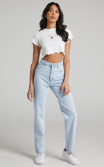 COOLS CLUB - Lettuce Edge Micro Leisure Tee in Off White