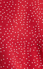 Eleanor Top - Short Sleeve Top in Red Spot