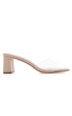 Billini - Finbar Heels in Clear Nude