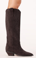 Billini - Helix Boots in Dark Cacao Suede