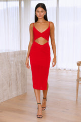 Fallin Into You Maxi Dress Red
