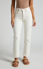 Levi's - 501 CROP ECRU BOOPER in Ecru Booper