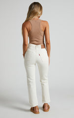 Levi's - 501 CROP ECRU BOOPER in Ecru Booper