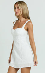 Lioness - Olsen Mini Dress in Porcelain