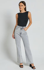 Ollie Bodysuit - Boat Neck Low Back Bodysuit in Black