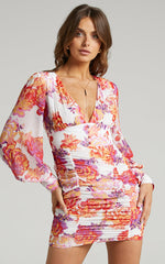 Runaway The Label - Acadia Dress in White Floral