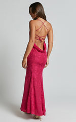 Runaway The Label - Florenza Maxi Dress in Fuchsia