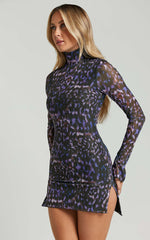 Runaway The Label - Jordi Mini Dress in Iris Oxana