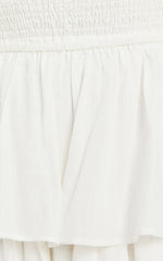 Sezane Maxi Dress - Strapless Tiered Dress in White