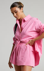 Terah Shorts - High Waisted Shorts in Pink