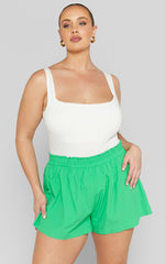 Terah Shorts - High Waisted Shorts in Green