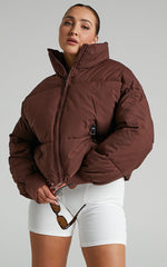 Windsor Jacket - Puffer Jacket in Chocolate