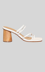 James Smith - Taormina Toe Strap Sandal in White