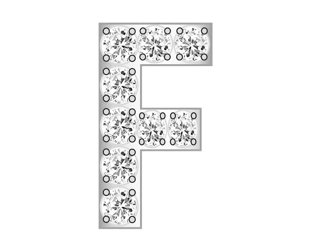F - Pavé Silver