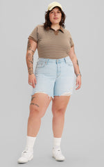 Levi's Curve - 90s 501 Denim Short in Yesterdays News - Light Indigo Destructed