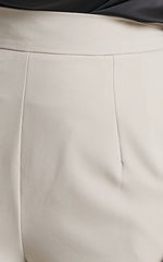 Along The Ride Mini Shorts - Tailored Shorts in Stone