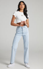 COOLS CLUB - Lettuce Edge Micro Leisure Tee in Off White