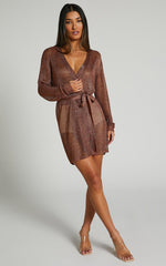Lioness - Take Me To Rio Mini Dress in Copper