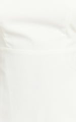 Mhoren Mini Dress - Open Back Dress in White