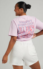 Catch My Vibe T Shirt - Graphic T Shirt in Lilac