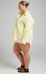Terah Shirt - Button Up Shirt in Butter Yellow