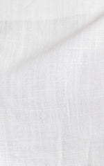 Zanrie Two Piece Set - Linen Square Neck Crop Top and High Waist Mini Flare Shorts Set in White Linen Look