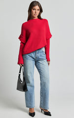 SNDYS The Label - Marabella Knit Jumper in Cherry