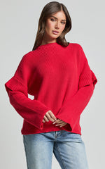 SNDYS The Label - Marabella Knit Jumper in Cherry