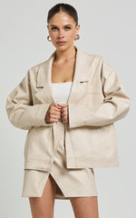 Sndys The Label - Royce Oversized Jacket in Stone