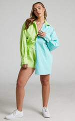 Terah Shorts - High Waisted Shorts in Lime