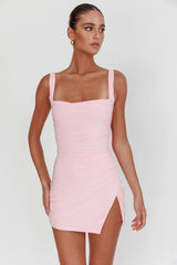 Won'T Bite Backless Mini Dress Pink