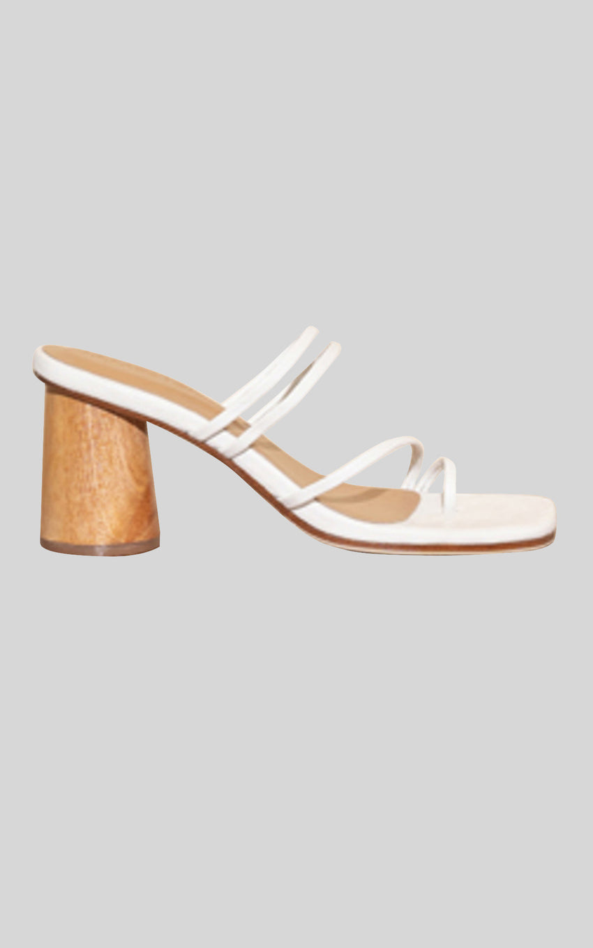 James Smith - Taormina Toe Strap Sandal in White