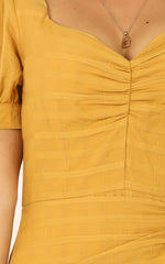 No More Excuses Dress In Mustard